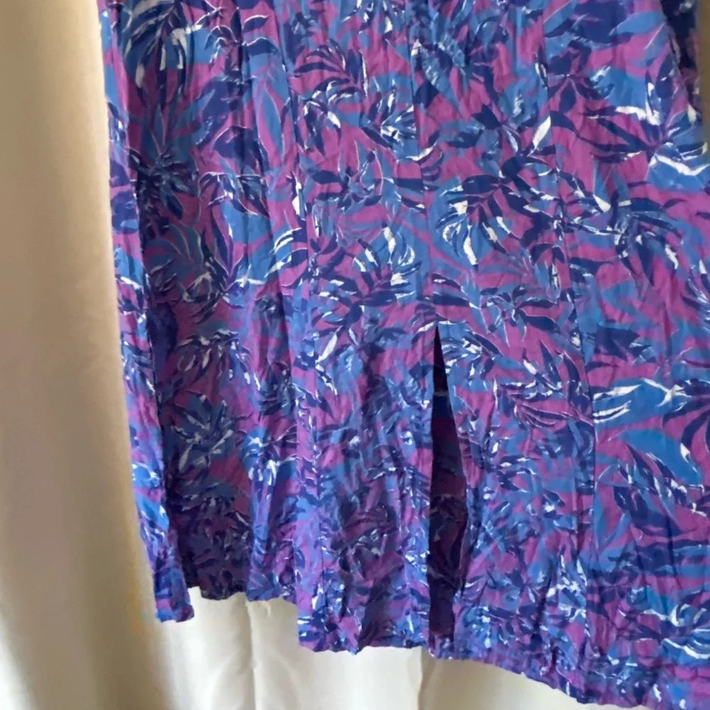 M Blue Ginger Purple and Blue Women's Dress: size large - Picture 3 of 8